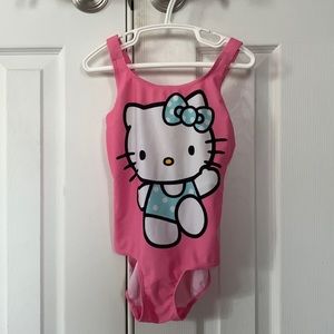 Hello Kitty one-piece bathing suit; NWOT; size 4-6; $10